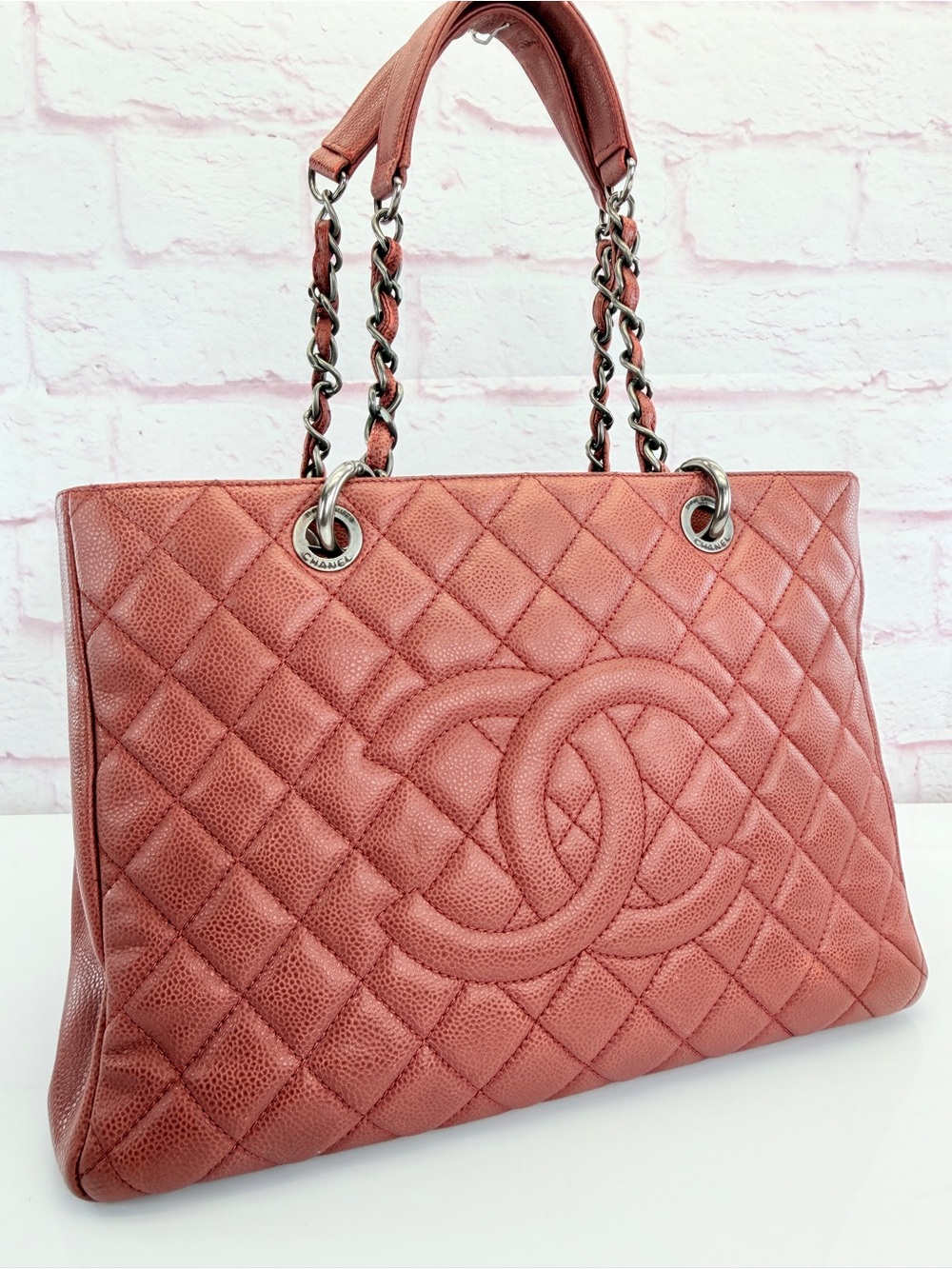 Chanel Grand Shopping Tote Quilted Caviar